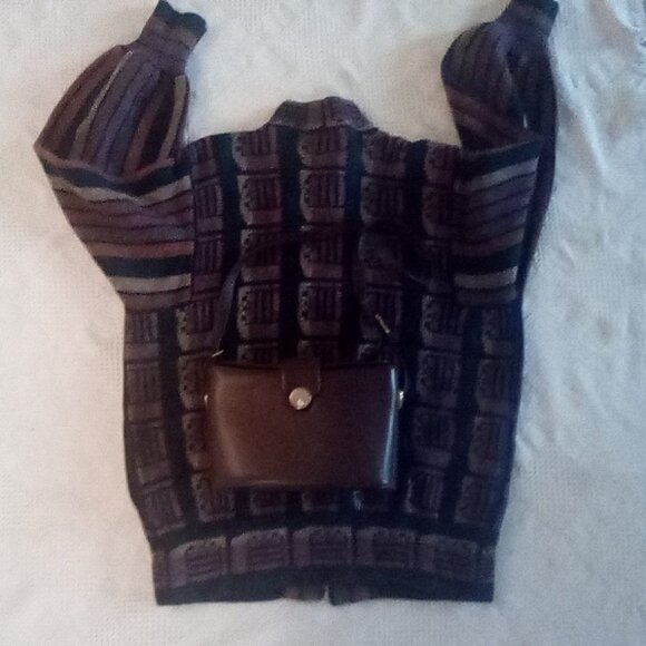 VTG Cosette And Frenchy Of California Leather Box Like Bags. - Picture 10 of 12